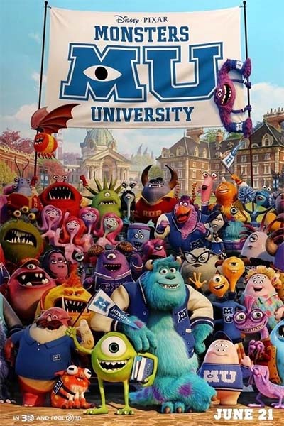 Monsters University movie poster